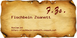 Fischbein Zsanett névjegykártya